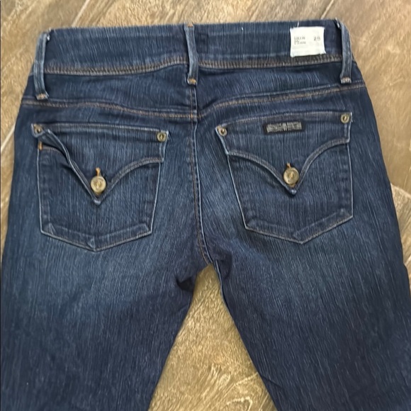 Hudson Collin Jeans Blue Skinny Denim with Subtle Fading - Picture 5 of 9